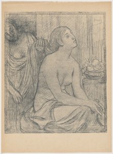 Het toilet door Pierre Puvis de Chavannes