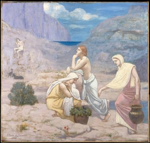 Het lied van de herder door Pierre Puvis de Chavannes
