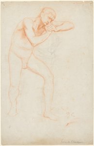 Mannelijk Naakt door Pierre Puvis de Chavannes