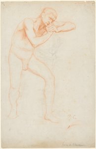 Mannelijke naakt, 1891 door Pierre Puvis de Chavannes