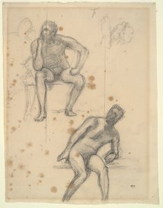Blad met Figurenstudies