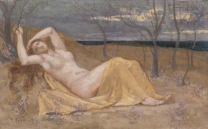 Tamaris, ca. 1886-87 door Pierre Puvis de Chavannes