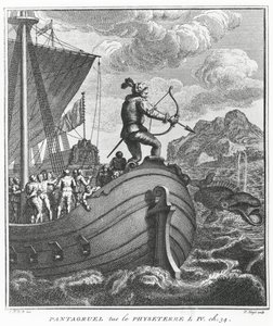 Pantagruel doodt Physeter, illustratie uit 