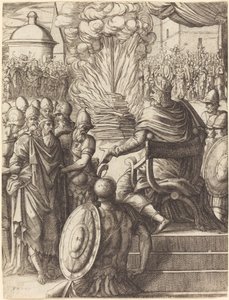 Heraclius die de Tiran Phocas Veroordeelt door Pierre Woeiriot