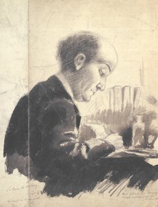 Portret van Max Jacob (1876-1944) 1917 door Pierre de Belay