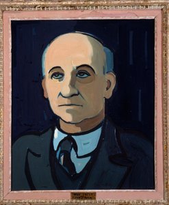 Portret van de Franse dichter Max Jacob door Pierre de Belay