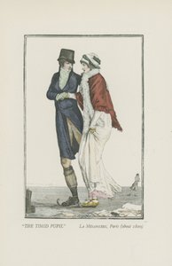 Verlegen leerling, Parijs (ca. 1800) door Pierre de La Mesangere