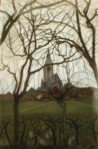 Dorpskerk; Jacobskerk, Winterswijk door Piet Mondrian