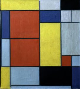 Compositie II door Piet Mondrian