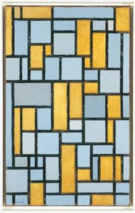 Piet Mondriaan, Compositie in Grijs en Oker door Piet Mondrian