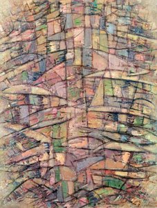 Boom door Piet Mondrian