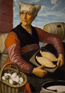 Een Nederlandse boerin, ca. 1550 (Olieverf op hout) door Pieter (1507/08 75) Aertsen