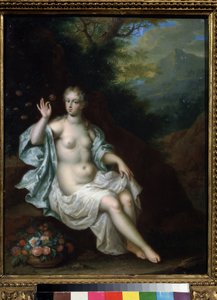 Portret van de nimf Flora door Pieter Borm
