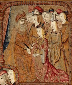 Triomfen van de Moeder Gods of Panos de Oro, ca. 1500-02 (tapijt) door Pieter (attr. to) Coecke van Aelst