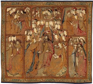 Triomfen van de Moeder Gods of Panos de Oro, ca. 1500-02 (tapijt) door Pieter (attr. to) Coecke van Aelst