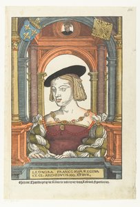 Portret van Eleanor van Oostenrijk (1498-1558) door Pieter (circle of) Coecke van Aelst