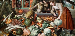 Marktscène door Pieter Aertsen