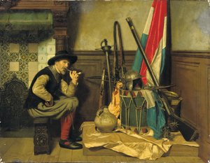 De rokende soldaat door Pieter Alardus Haaxman