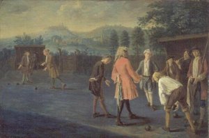 Figuren op een Bowling Green