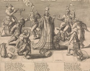 De dans van de wereld, midden 16e eeuw