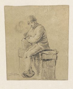 Zittend boertje