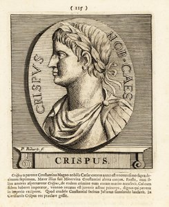 Flavius Julius Crispus, zoon van de Romeinse keizer Constantijn de Grote, 1724 door Pieter Bodart
