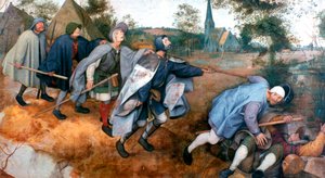 De gelijkenis van de blinden, 1568 door Pieter Bruegel the Elder