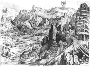 De boetvaardige Magdalena, gegraveerd door Hieronymus Bosch (circa 1510-70) door Pieter Bruegel the Elder