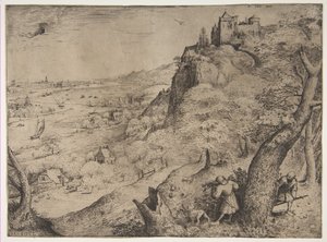 De konijnenjacht door Pieter Bruegel the Elder