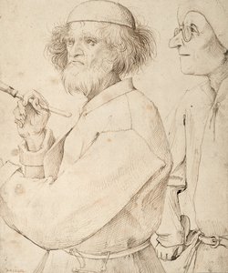 De schilder en de koper door Pieter Bruegel the Elder