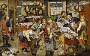 De Betaling van de Tienden bekend als Dorpsadvocaat, tussen 1617 en 1622