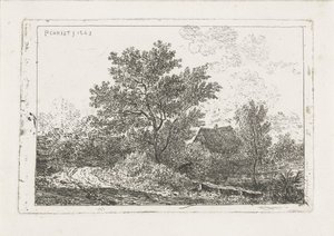Landschap met boerderij