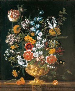 April, uit De Twaalf Maanden van Bloemen, een bloemkalender van stillevens