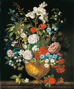 Juli, uit De Twaalf Maanden van Bloemen, een bloemkalender van stillevens