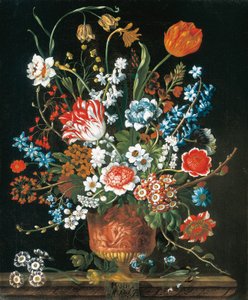 Maart, uit De Twaalf Maanden van Bloemen, een bloemkalender van stillevens door Pieter Casteels