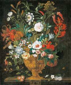 September, uit De Twaalf Maanden van Bloemen, een bloemenkalender van stillevens