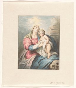 Madonna met kind door Pieter Christoffel Wonder