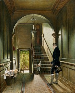 De trap van de Londense residentie van de schilder, 1828