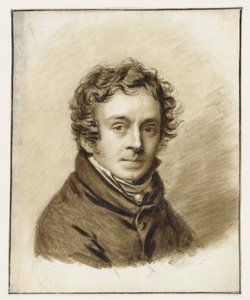 Zelfportret van Pieter Christoffel Wonder door Pieter Christoffel Wonder
