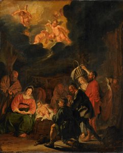 De aanbidding der herders door Pieter Codde
