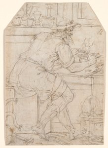 Ambachtsman aan het Werk door Pieter Coecke van Aelst