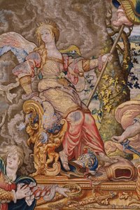 Vlaamse wandtapijt. Serie De zeven hoofdzonden: Hoogmoed. Cartonist Pieter Coecke van Aelst. Atelier van Brussel. Ca 1542-1544. door Pieter Coecke van Aelst