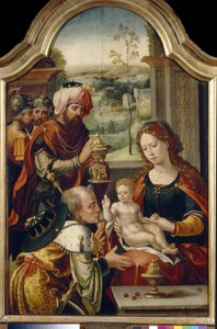 De aanbidding der wijzen door Pieter Coecke van Aelst