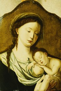 De Madonna en Kind door Pieter Coecke van Aelst