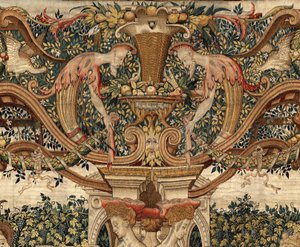 Vertumnus en Pomona: Vertumnus veranderd in een snoeier, c.1550 door Pieter Coecke van Aelst