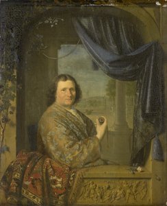 Portret van een man met een horloge