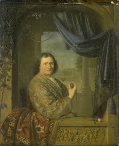Portret van een man met een horloge