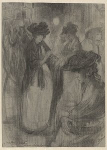 Bloemenmeisjes in Londen door Pieter Dupont