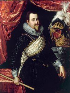 Portret van Christian IV, koning van Denemarken (1577-1648) (ca. 1615)
