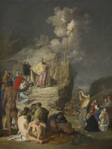 Mozes en de koperen slang, c.1625-46 door Pieter Fransz de Grebber